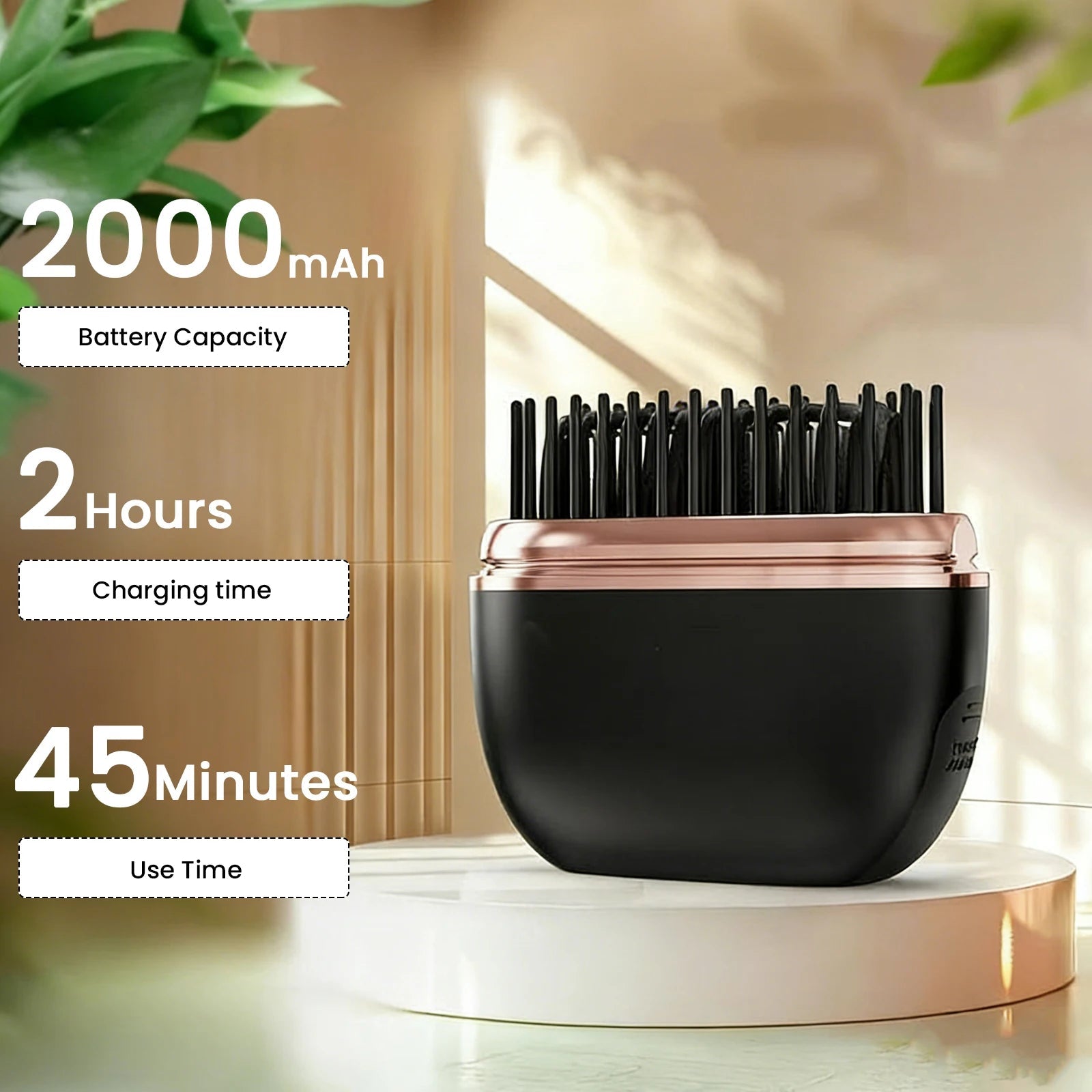 Wireless Hair Straightener Brush - NOVIA