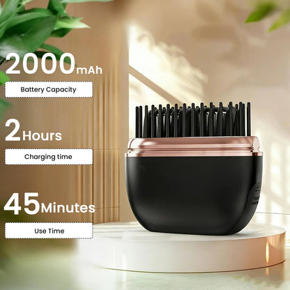 Wireless Hair Straightener Brush - NOVIA
